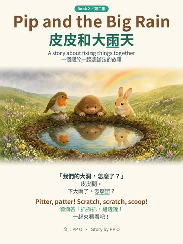 Cover of Pip and the Big Rain / 皮皮和大雨天