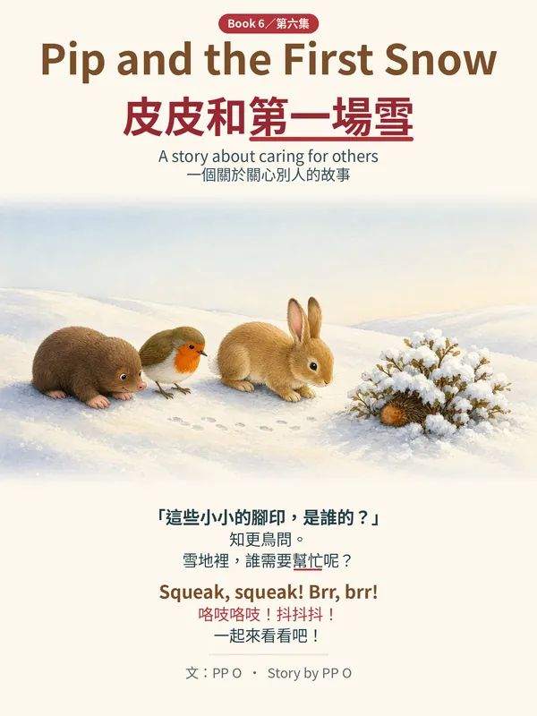 Cover of Pip and the First Snow / 皮皮和第一場雪