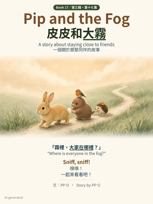Cover of Pip and the Fog / 皮皮和大霧: Pip the mole and friends