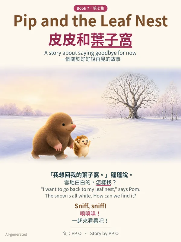 Cover of Pip and the Leaf Nest / 皮皮和葉子窩: Pip the mole and friends