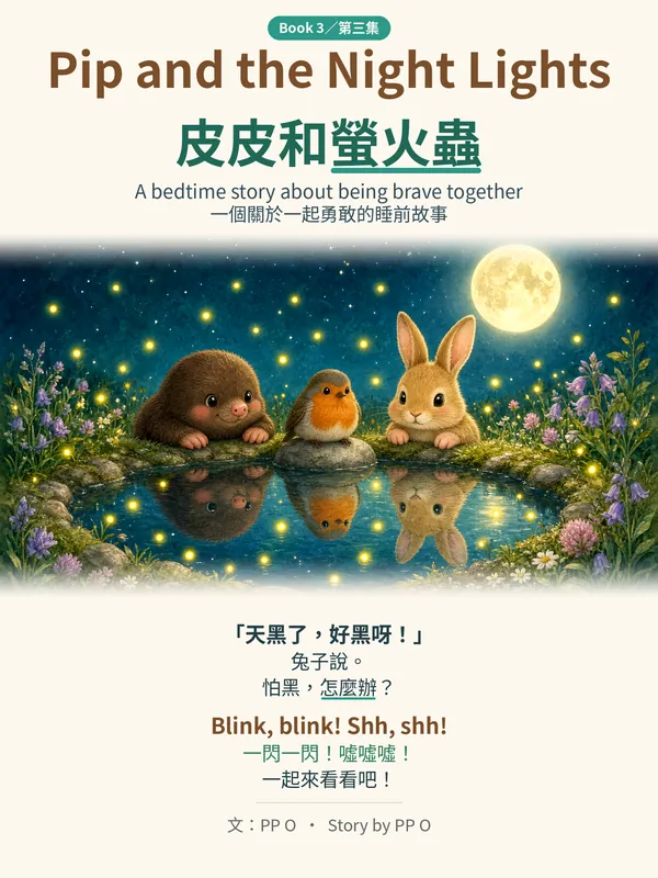 Cover of Pip and the Night Lights / 皮皮和螢火蟲