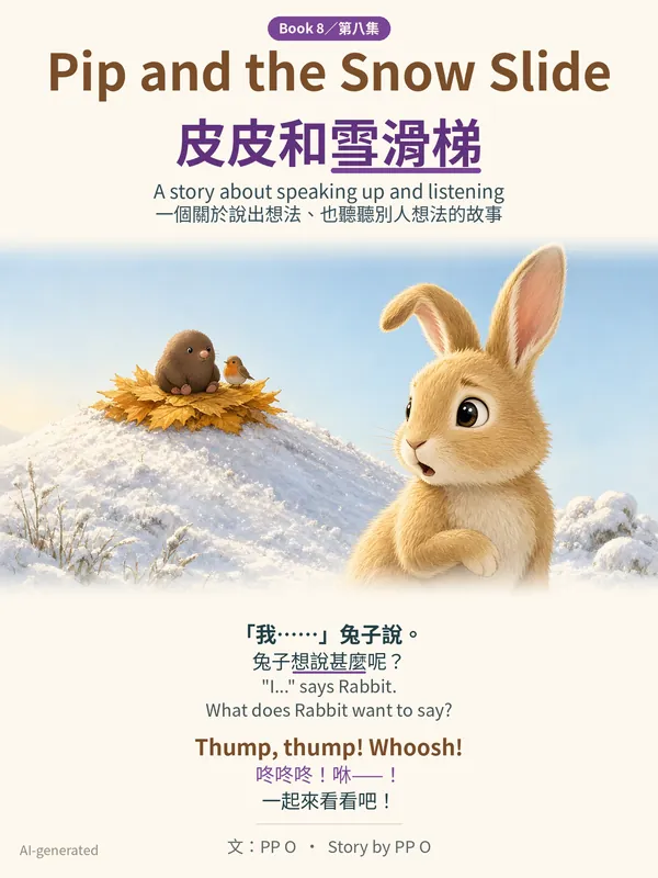 Cover of Pip and the Snow Slide / 皮皮和雪滑梯