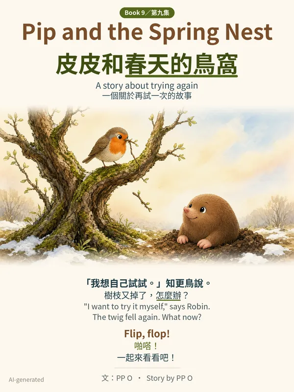 Cover of Pip and the Spring Nest / 皮皮和春天的鳥窩