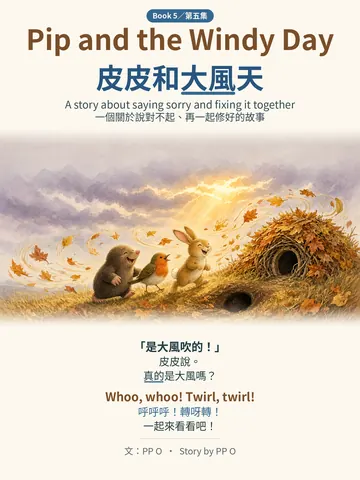Cover of Pip and the Windy Day / 皮皮和大風天
